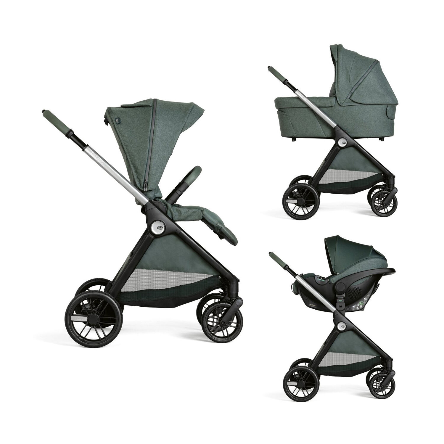 Chicco Baby Stroller Trio Bellagio Fir Tree for Children up to 22kg