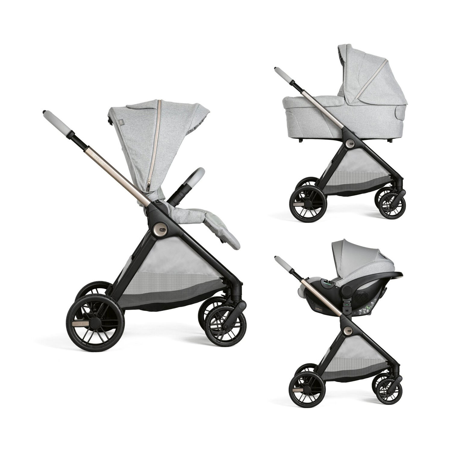 Chicco Baby Stroller Trio Bellagio Lunar Rock for Children up to 22kg