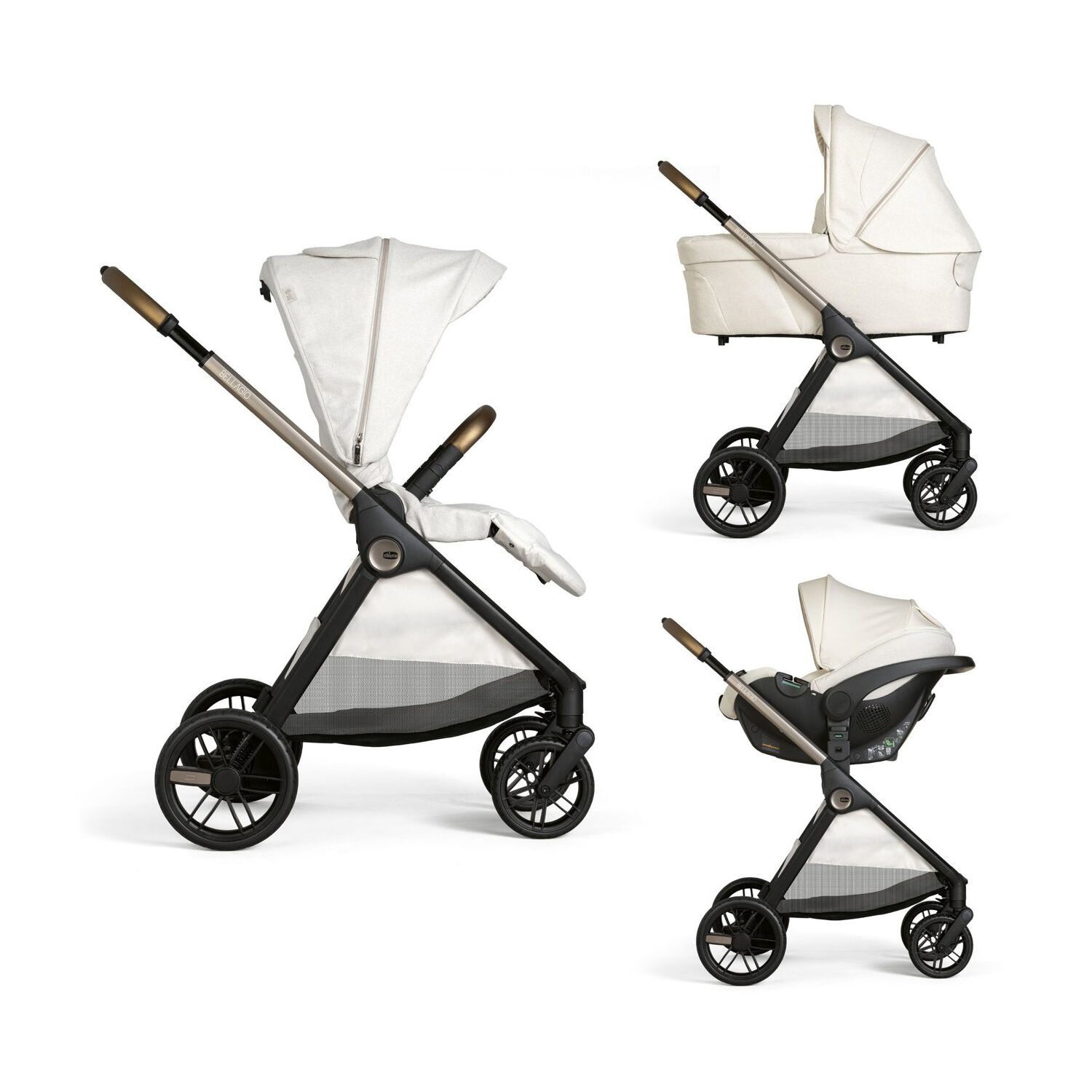 Chicco Baby Stroller Trio Bellagio Amber Glow for Children up to 22kg