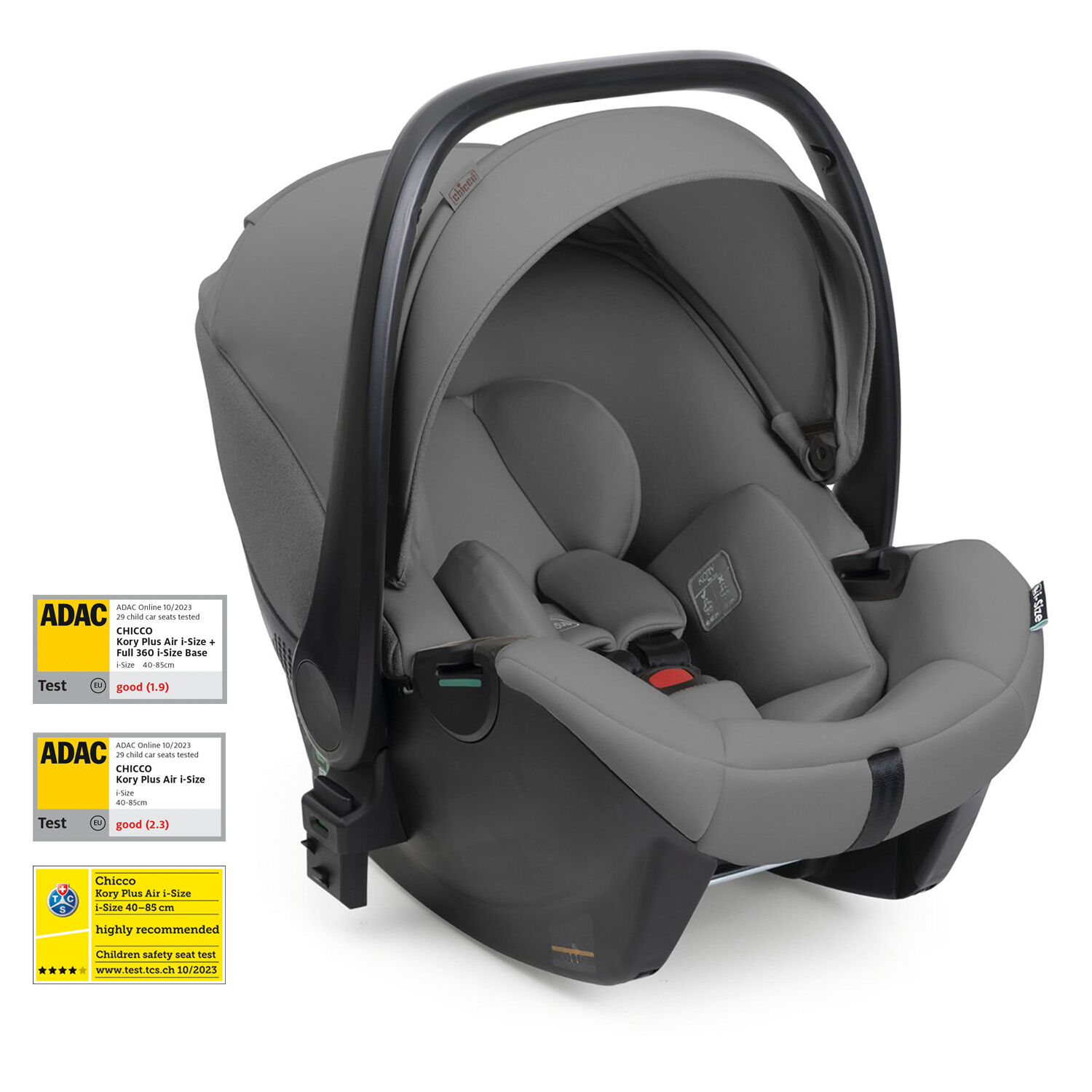 Chicco Kory Plus i-Size Car Seat for Children 40-85 cm Lunar Rock