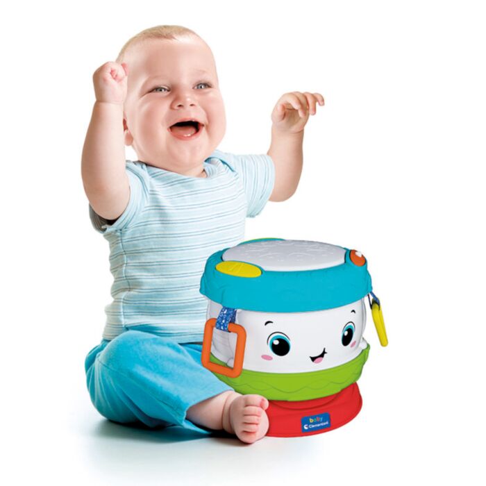 Baby Clementoni Baby Toddler Musical Toy Activity Baby Drum For 10 36 Months ascompany.gr