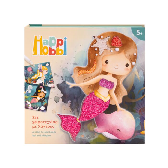 HappiHobbi Art Σετ Χειροτεχνίας με Χάντρες Για 5+ Χρονών