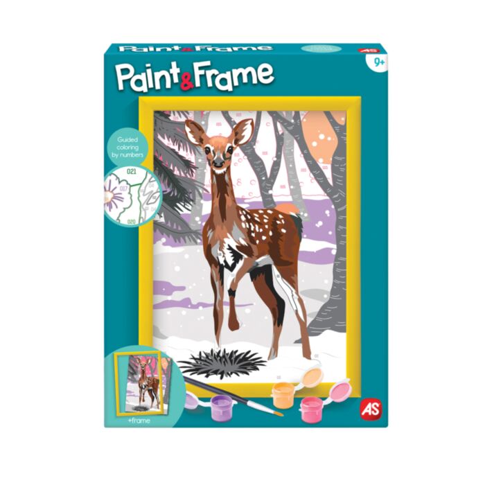 Paint & Frame Paint by Numbers Snow Deer Για Ηλικίες 9+ Χρονών