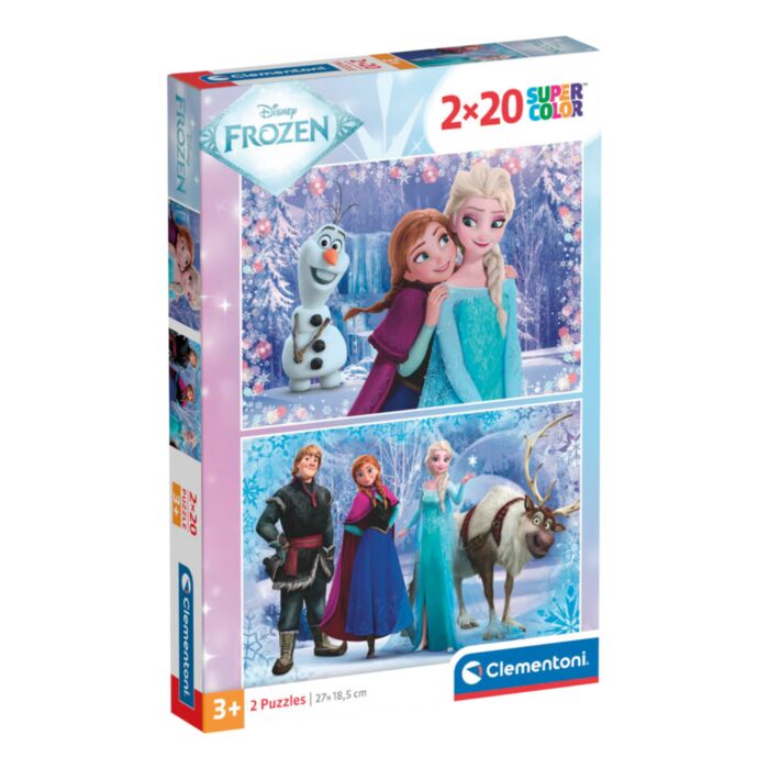 Clementoni Kids Puzzle Super Color Disney Frozen 2x20 pcs