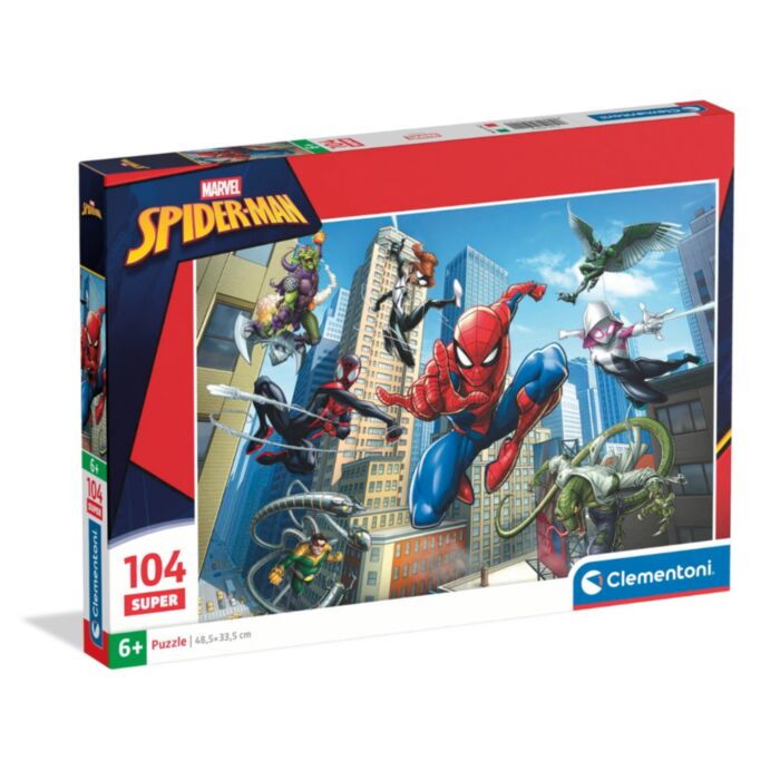 Clementoni Kids Puzzle Super Color Marvel SpiderMan 104 pcs
