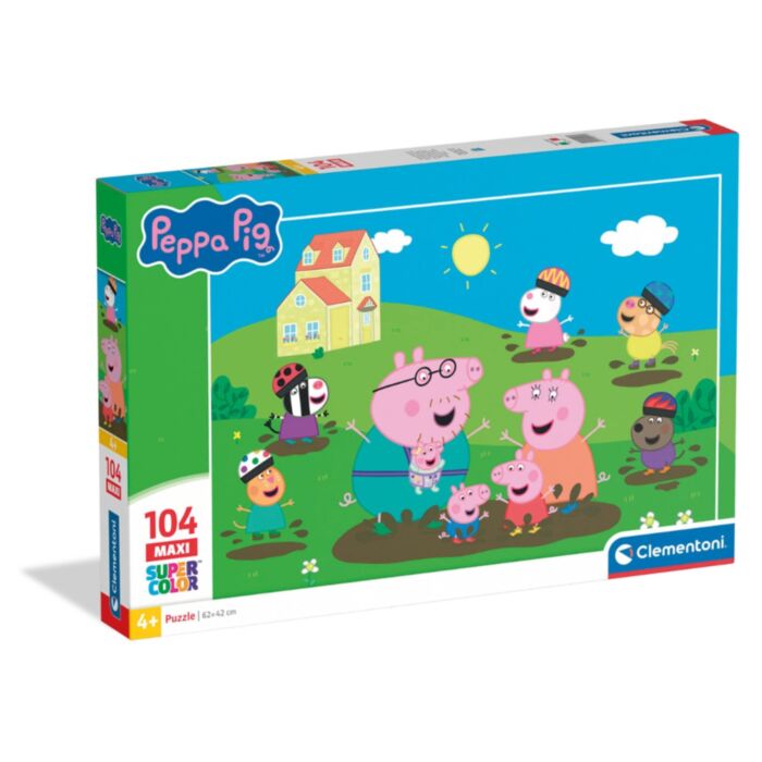 Clementoni Kids Puzzle Maxi Supercolor Peppa Pig 104 pcs
