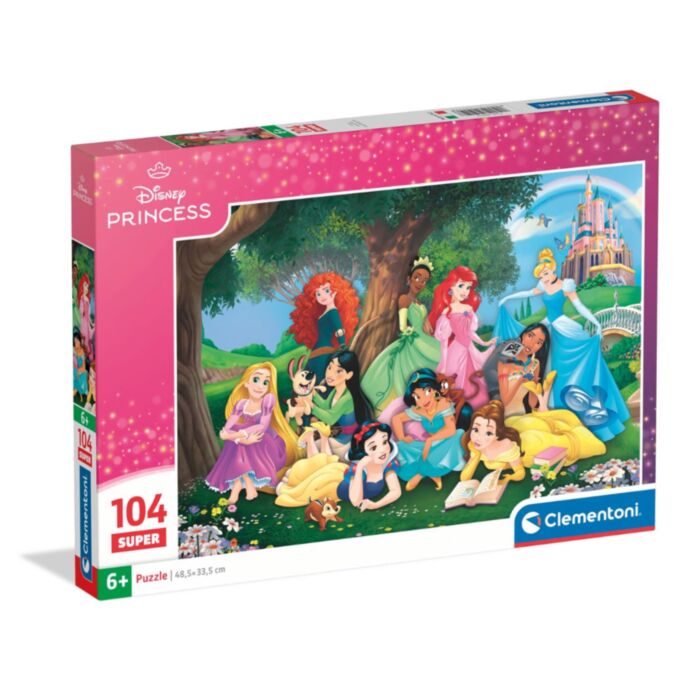 Clementoni Kids Puzzle Super Color Disney Princess 104 pcs