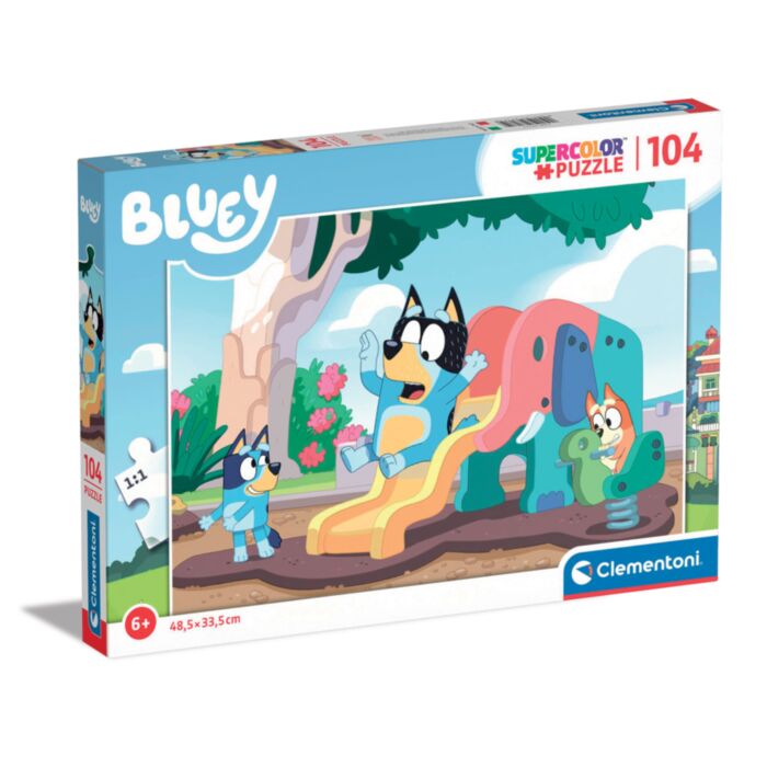 Clementoni Kids Puzzle Super Color Bluey 104 pcs