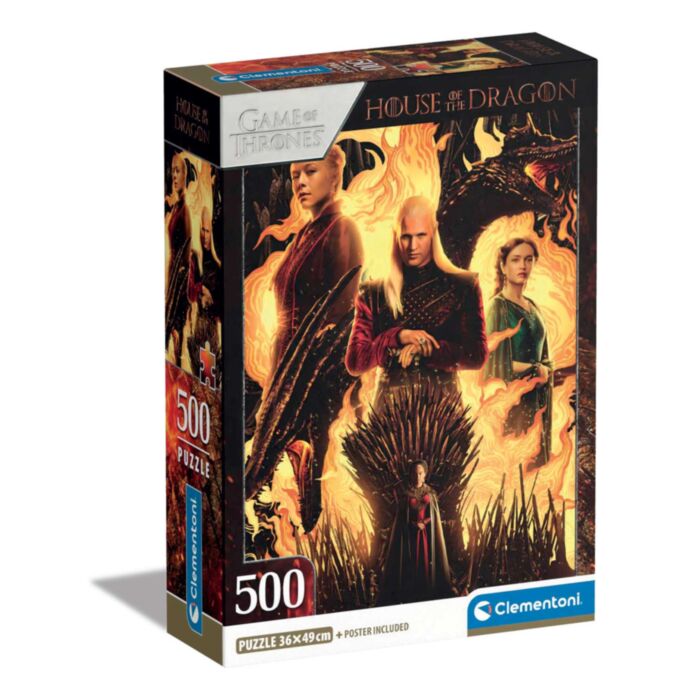 Clementoni Παζλ House of the Dragon 500 τμχ - Compact Box