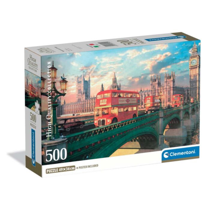 Clementoni Παζλ High Quality Collection Η Γέφυρα του Westminister 500 τμχ - Compact Box