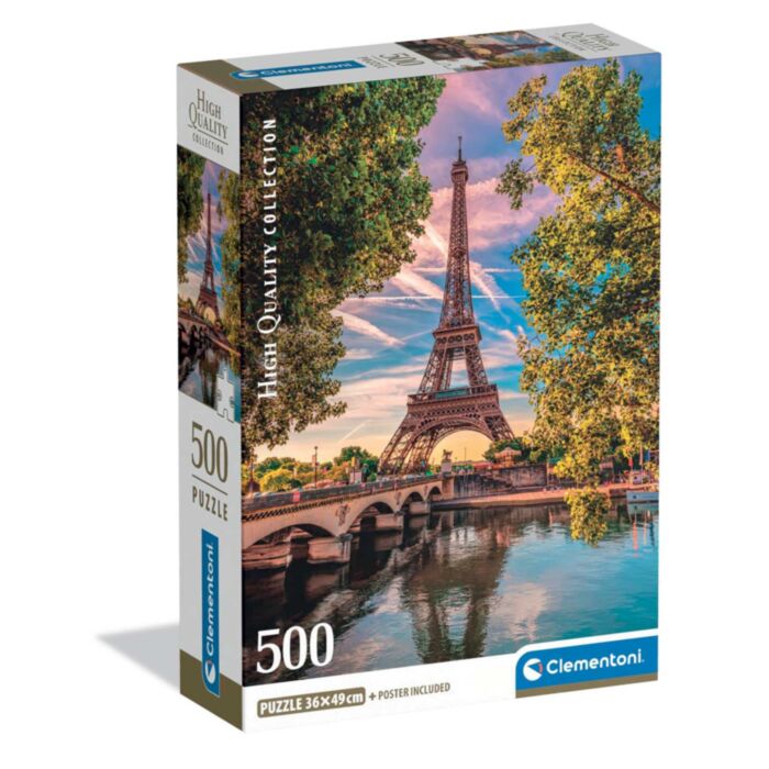 Clementoni Puzzle High Quality Collection Along The Seine 500 pcs - Compact Box