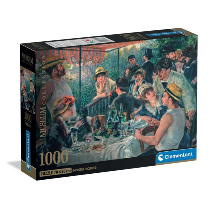 Clementoni Puzzle Museum Collection Renoir: Lunch Boating Party 1000 pcs - Compact Box