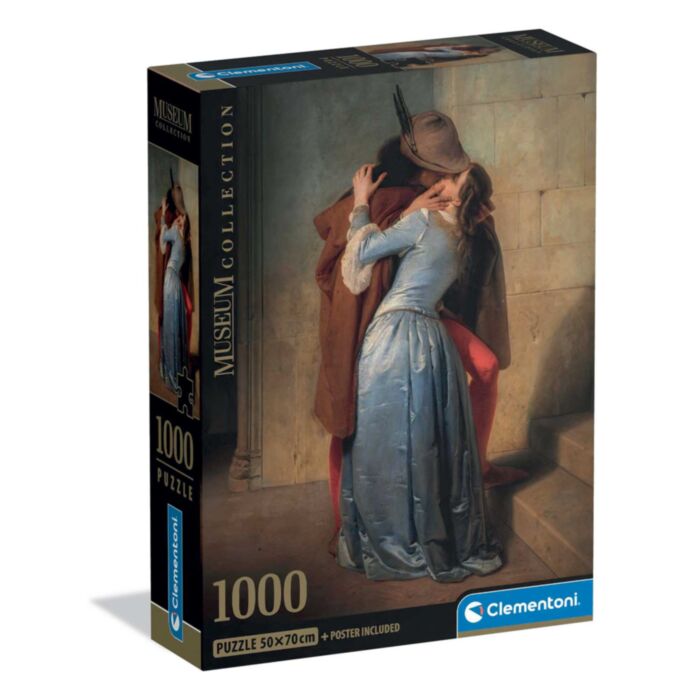 Clementoni Puzzle Museum Collection Hayez: The Kiss 1000 pcs - Compact Box