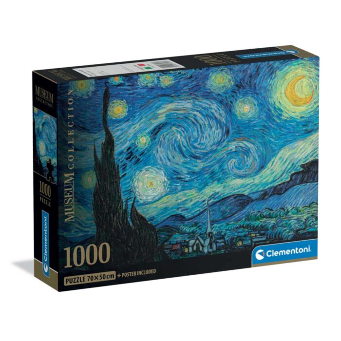 Clementoni Puzzle Museum Collection Van Gogh: Starry Night 1000 pcs - Compact Box