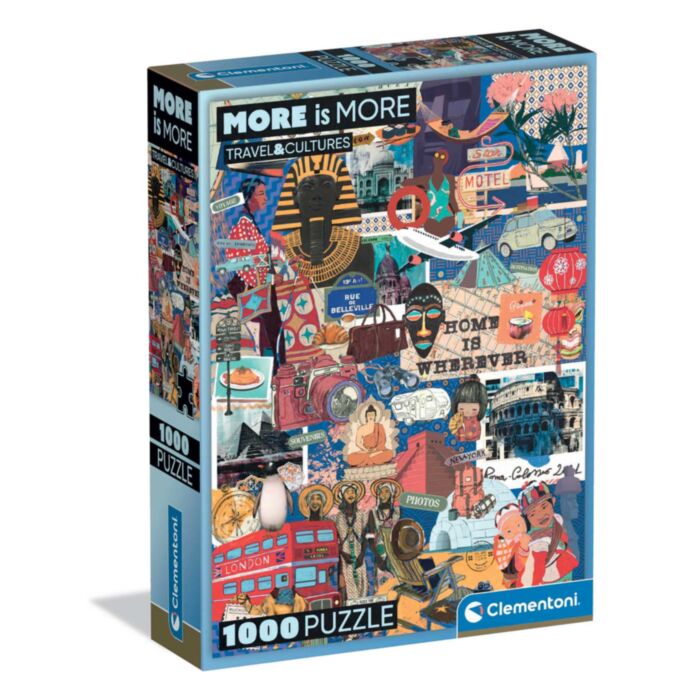 Clementoni Παζλ More is More Collection Travel & Cultures 1000 τμχ - Compact Box