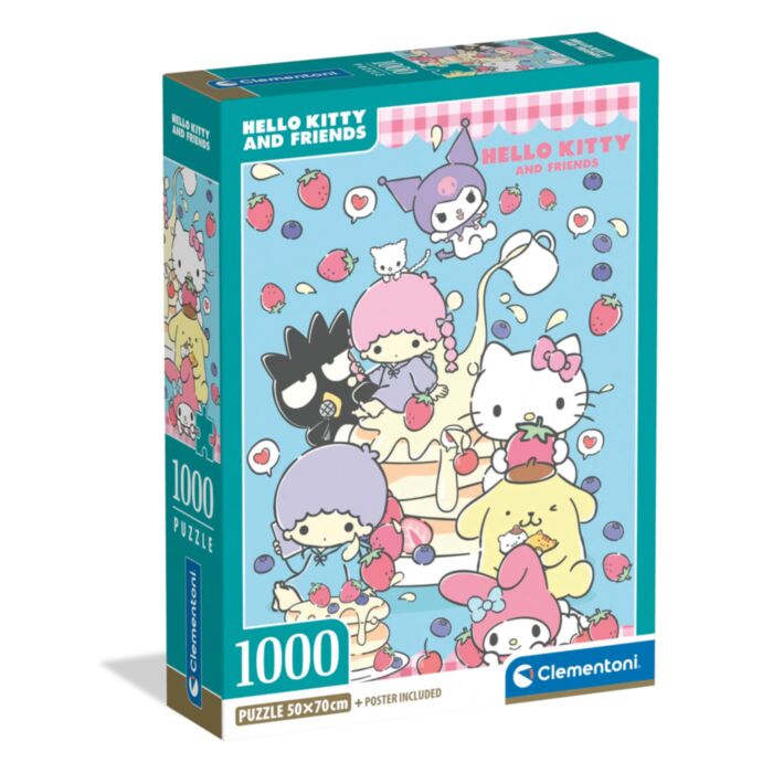Clementoni Puzzle High Quality Collection Hello Kitty & Friends 1000 pcs - Compact Box