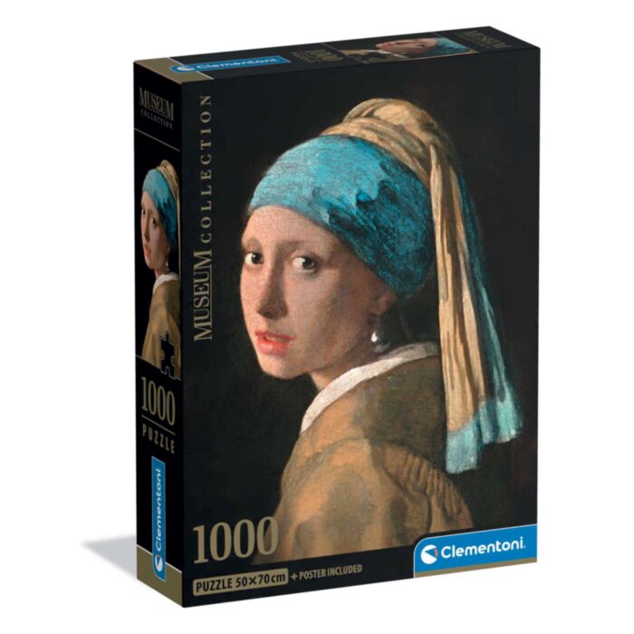 Clementoni Puzzle Museum Collection Vermeer: Girl With Pearl Earring 1000 pcs - Compact Box