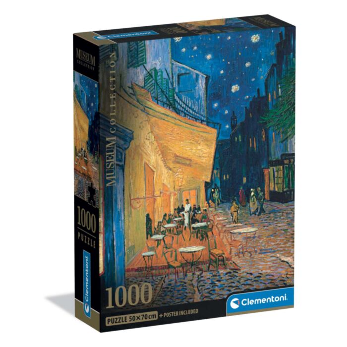Clementoni Puzzle Museum Collection Van Gogh: Cafe Terrace at Night 1000 pcs - Compact Box