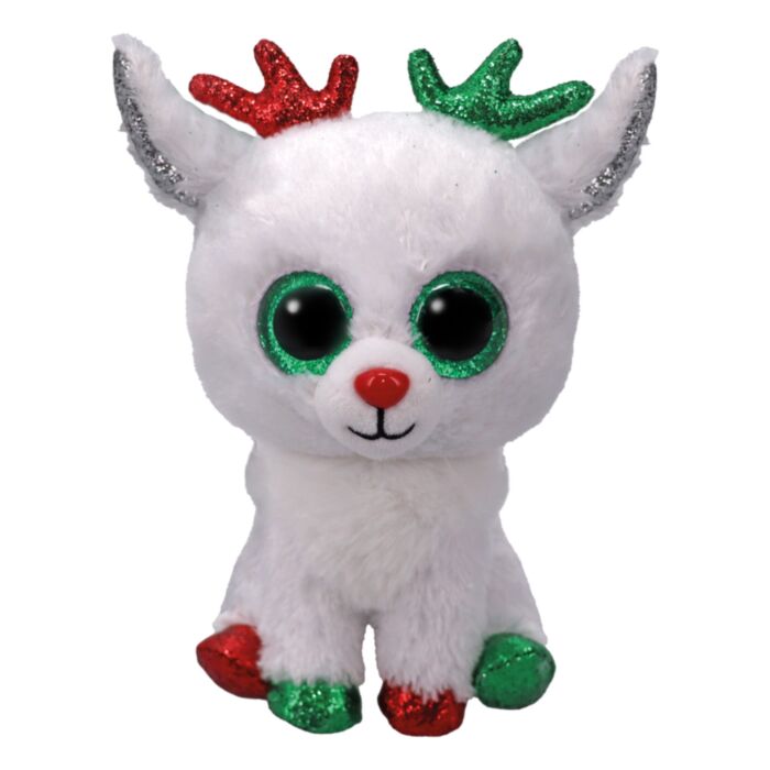 TY Beanie Boos Χνουδωτός Τάρανδος Λευκός 15εκ