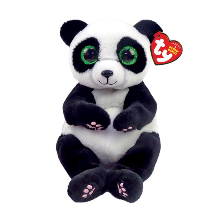 TY Beanie Bellies Ying Plush Panda White And Black 15cm