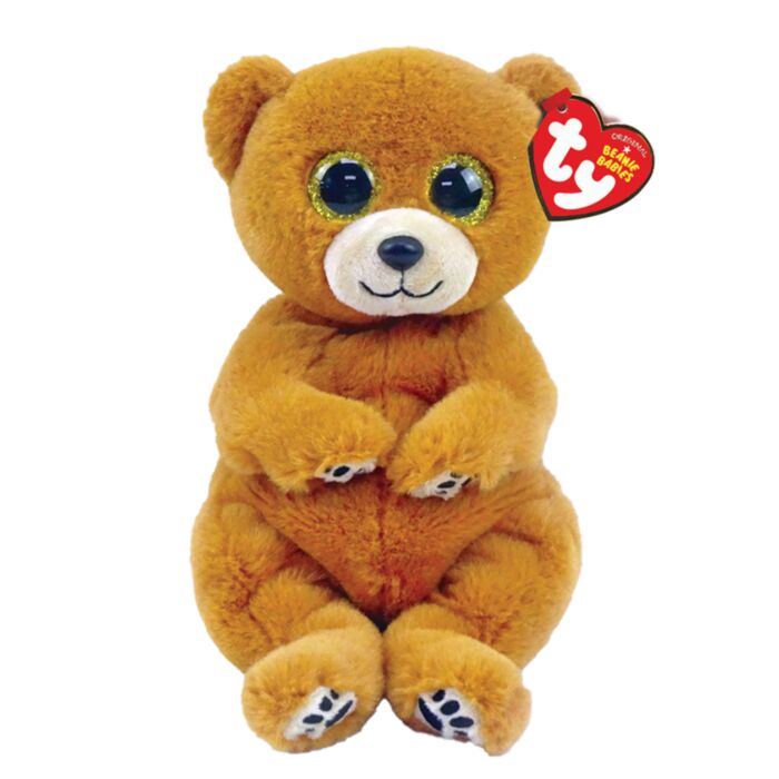 TY Beanie Bellies Duncan Plush Little Bear Brown 15cm