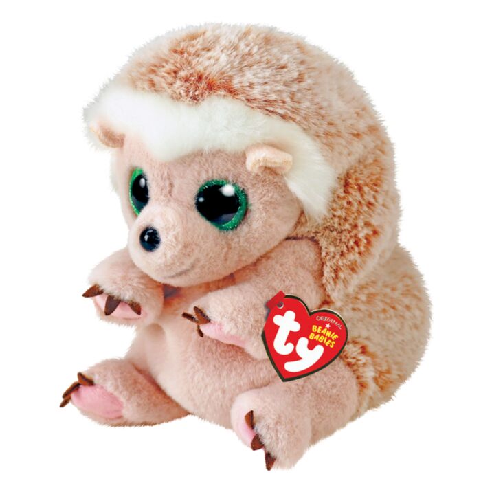 TY Beanie Bellies Bumper Plush Hedgehog Beige 15cm