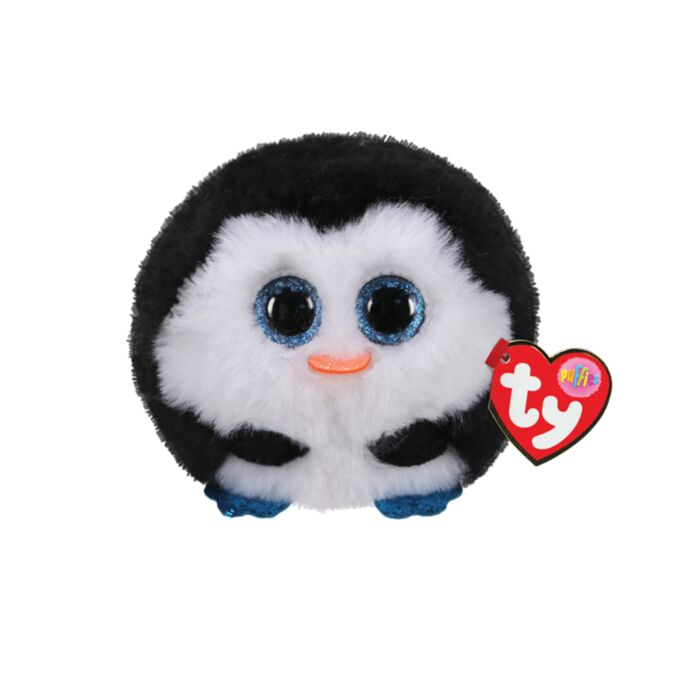 TY Beanie Balls Waddles Plush Penguin White And Black
