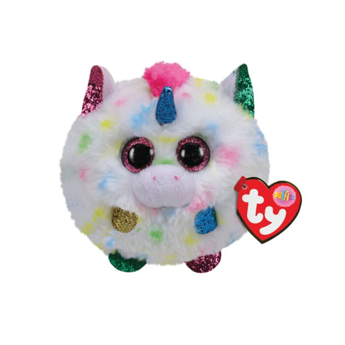 TY Beanie Balls Harmonie Plush Unicorn White