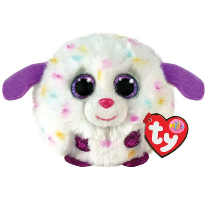 TY Beanie Balls Munchkin Plush Dog White