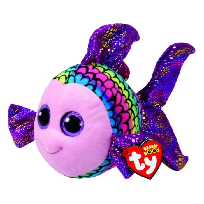 TY Beanie Boos Flippy Χνουδωτό Ψαράκι Πολύχρωμο 23εκ