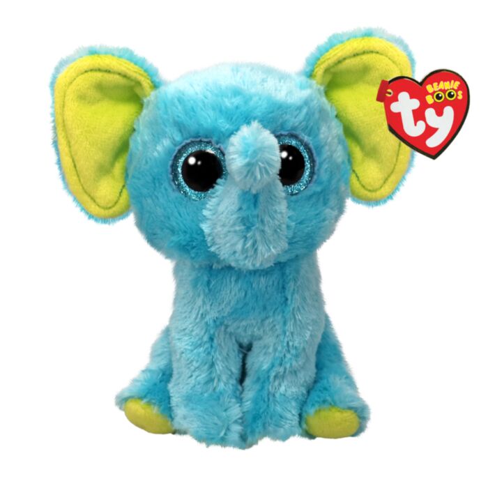 TY Beanie Boos Trunkles Plush Elephant Blue 15cm