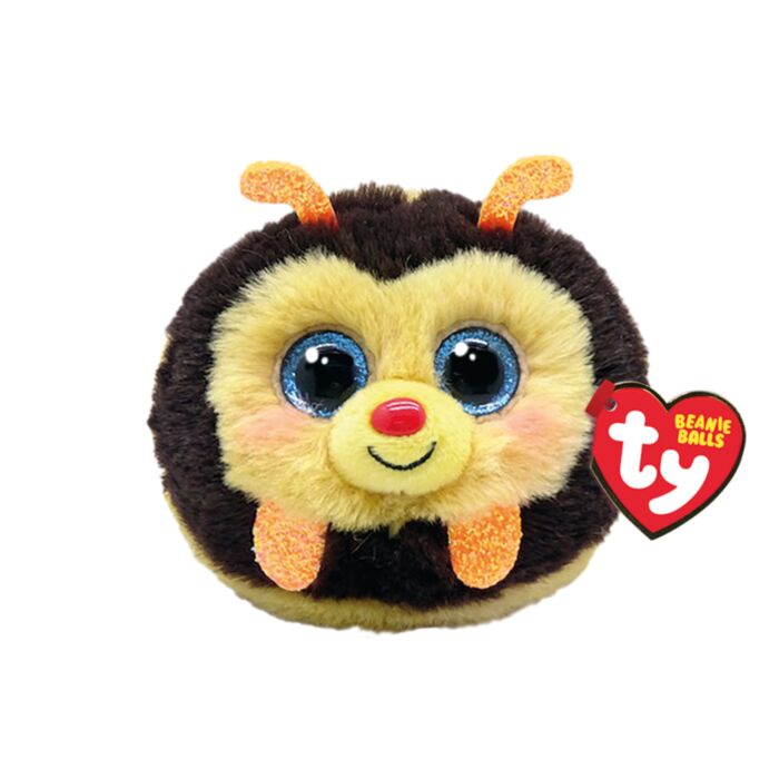 TY Beanie Balls Zinger Plush Bee Yellow