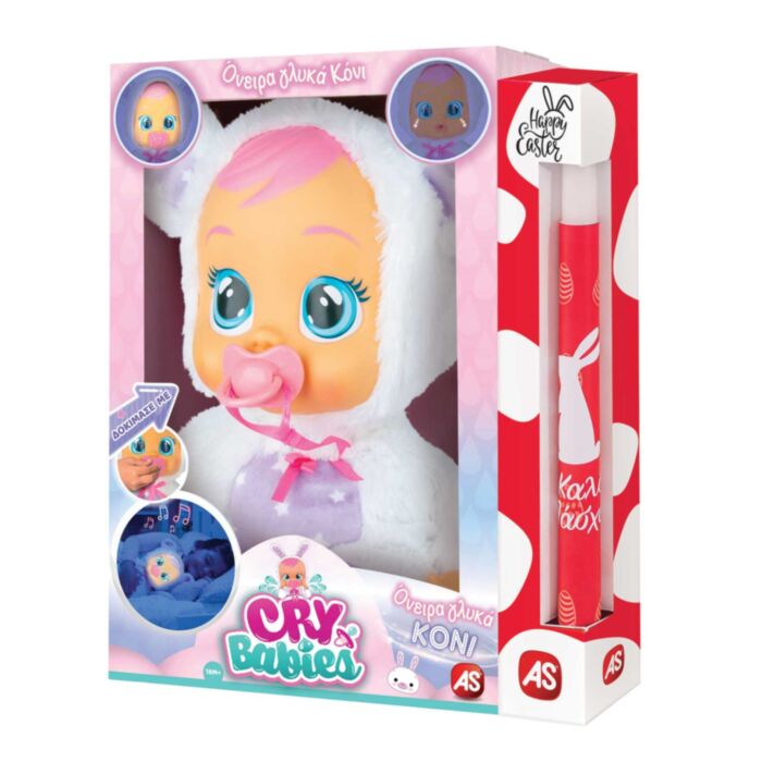 Easter Candle Cry Babies Doll Goodnight Coney - Interactive Baby Doll Bunny Cries Sprakling Tears With Lullabies