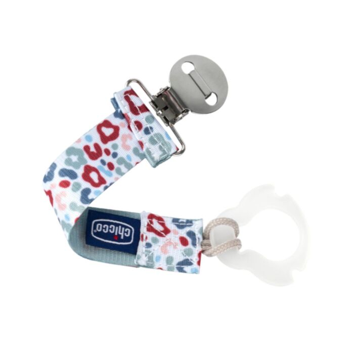 Chicco Fashion Pacifier Clip Multicolor for 0+ Months