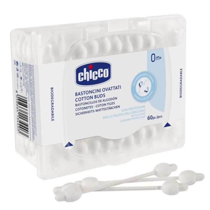 Chicco Biodegradable Baby Cotton Buds 60 pcs