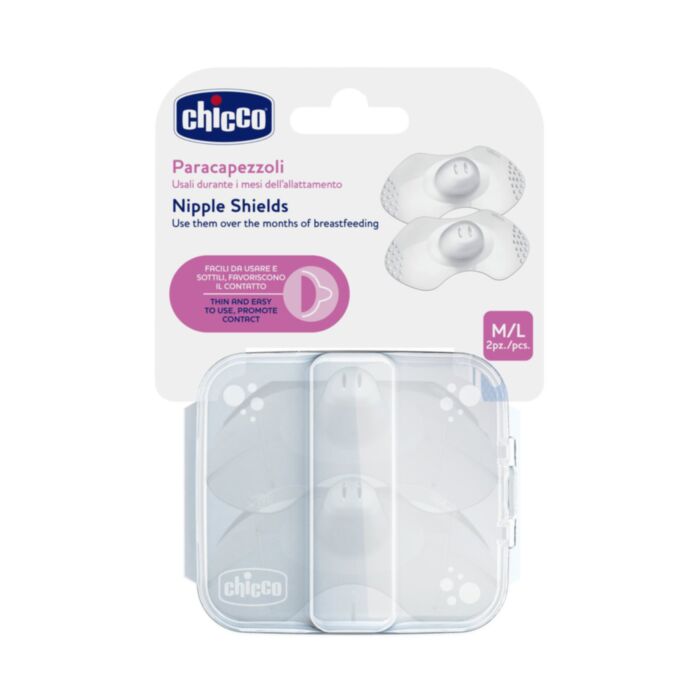 Chicco Silicone Breast Pads M-L 2pcs