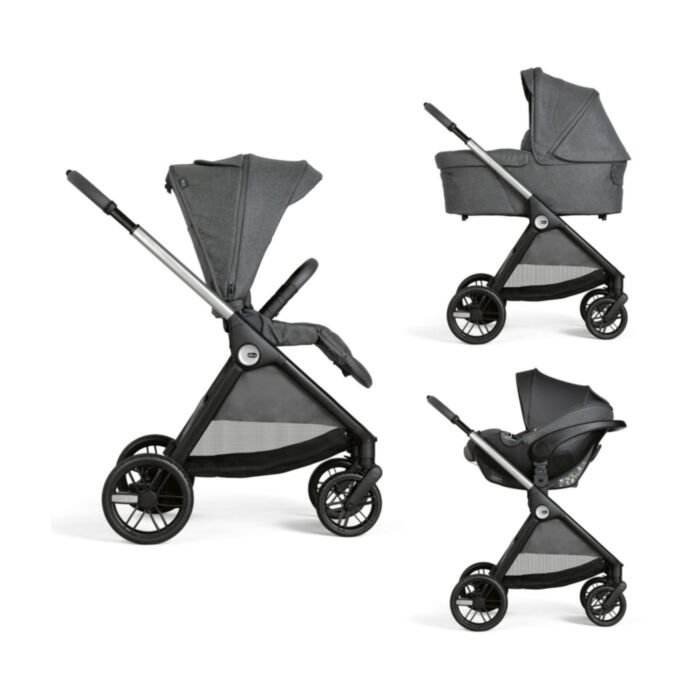 Chicco Καρότσι Μωρού Trio Bellagio Black Satin για Παιδί έως 22kg