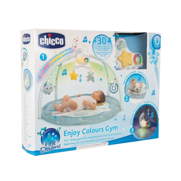 Chicco Enjoy Colors Baby Play Gym with Projector Light Blue For 0+ Months