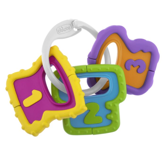 Chicco Baby Rattle Colorful Keys for 3-18 Months