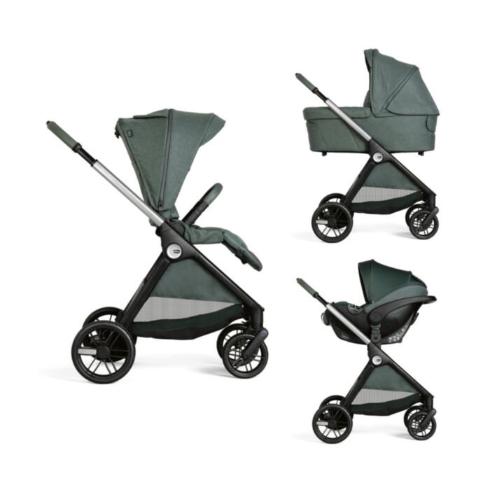 Chicco Baby Stroller Trio Bellagio - Car Seat Kory Plus i-Size - Port Bebe Flexi Fir Tree