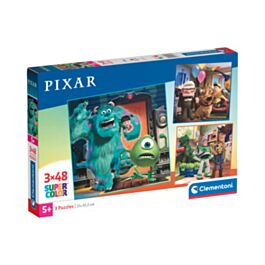 Clementoni Kids Puzzle Super Color Pixar 3x48 pcs ascompany.gr