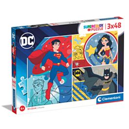 Clementoni Kids Puzzle Super Color DC Comics 3x48 pcs ascompany.gr