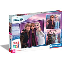 Clementoni Kids Puzzle Super Color Disney Frozen II 3x48 pcs ascompany.gr