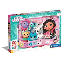 Clementoni Kids Puzzle Maxi Super Color Gabby's Dollhouse 60 pcs ...