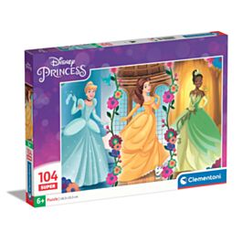 Clementoni Kids Puzzle Super Color Disney Princesses 104 pcs ascompany.gr